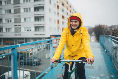 bici pioggia